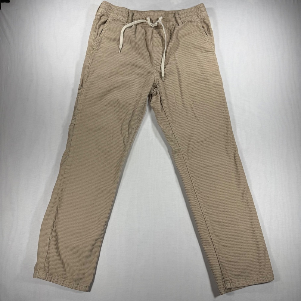 PacSun Tan Corduroy Cargo Straight Leg Pants Carpenter Utility Mens S